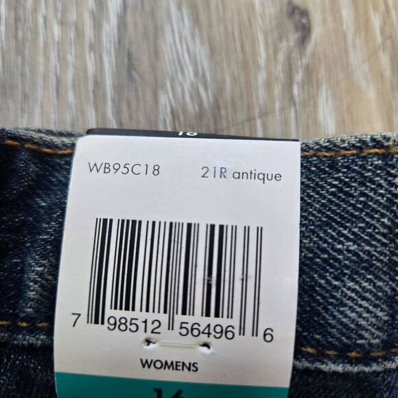 Calvin Klein Jean Shorts high waist rigid short antique size 16 - Picture 8 of 16